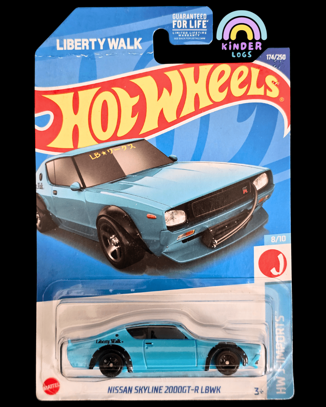 Hot Wheels Nissan Skyline 2000 GT - R LBWK (Liberty Walk) - Kinder Logs