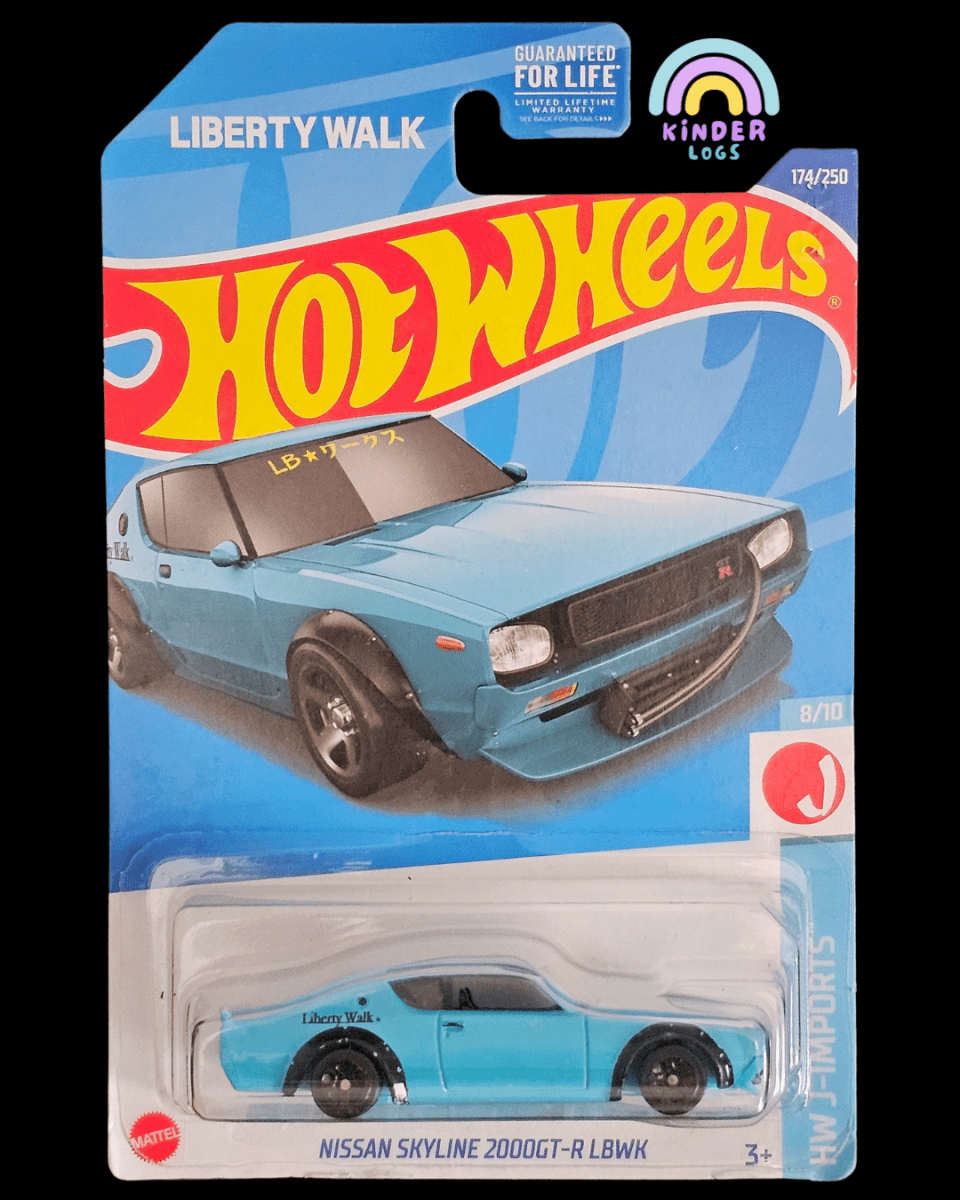 Hot Wheels Nissan Skyline 2000 GT - R Liberty Walk - Kinder Logs