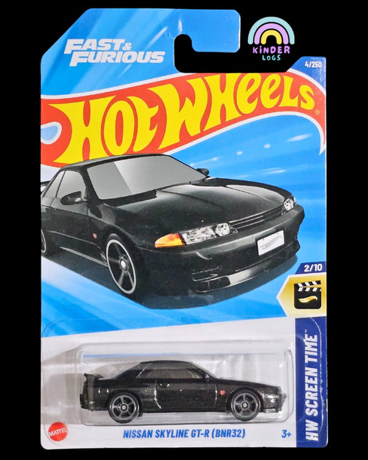 Hot Wheels Nissan Skyline GT - R BNR32 - Fast & Furious (A Case) - Kinder Logs