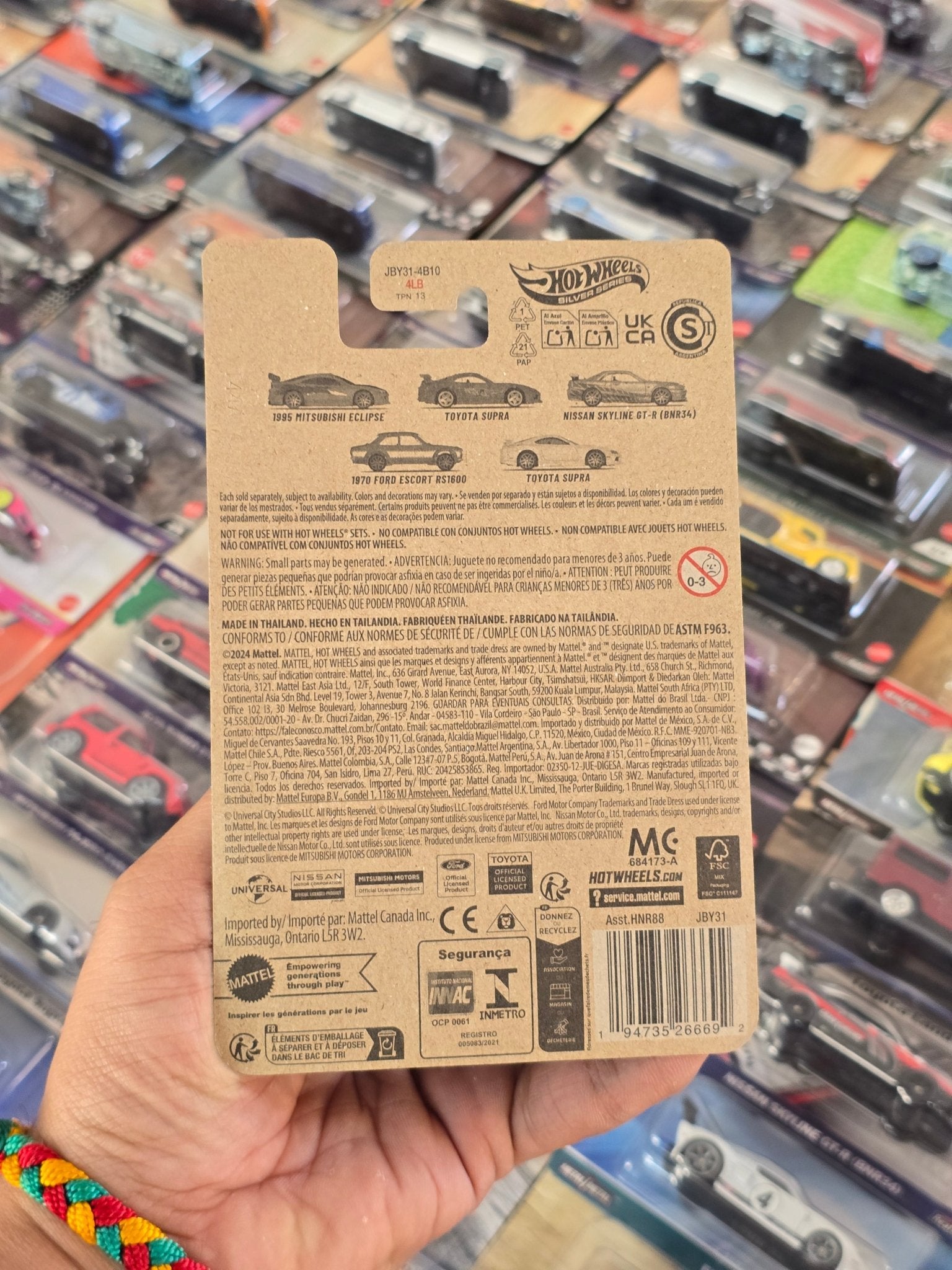 Hot Wheels Nissan Skyline GT - R R34 - Fast & Furious Brian O'Conner - Kinder Logs
