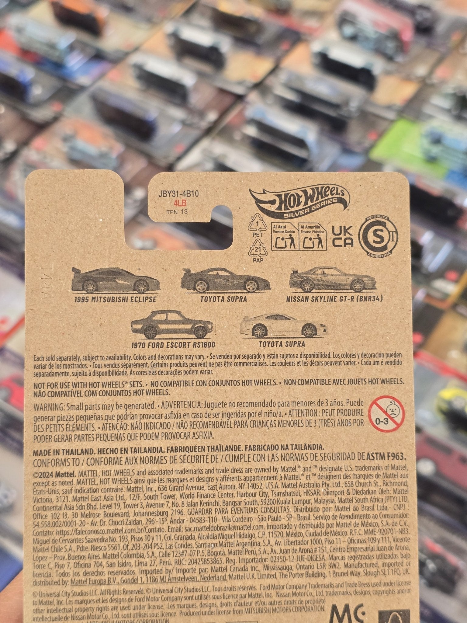 Hot Wheels Nissan Skyline GT - R R34 - Fast & Furious Brian O'Conner - Kinder Logs