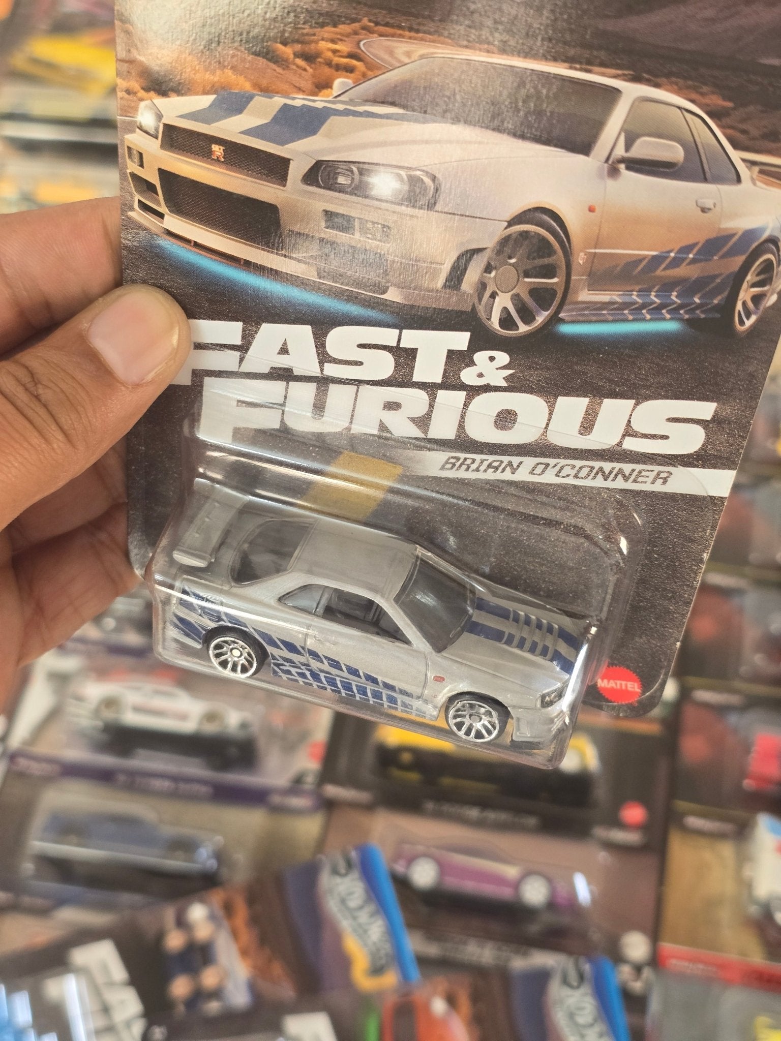Hot Wheels Nissan Skyline GT - R R34 - Fast & Furious Brian O'Conner - Kinder Logs