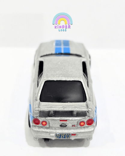 Hot Wheels Nissan Skyline GT - R (R34) - Fast & Furious (Uncarded) - Kinder Logs