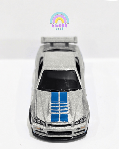 Hot Wheels Nissan Skyline GT - R (R34) - Fast & Furious (Uncarded) - Kinder Logs