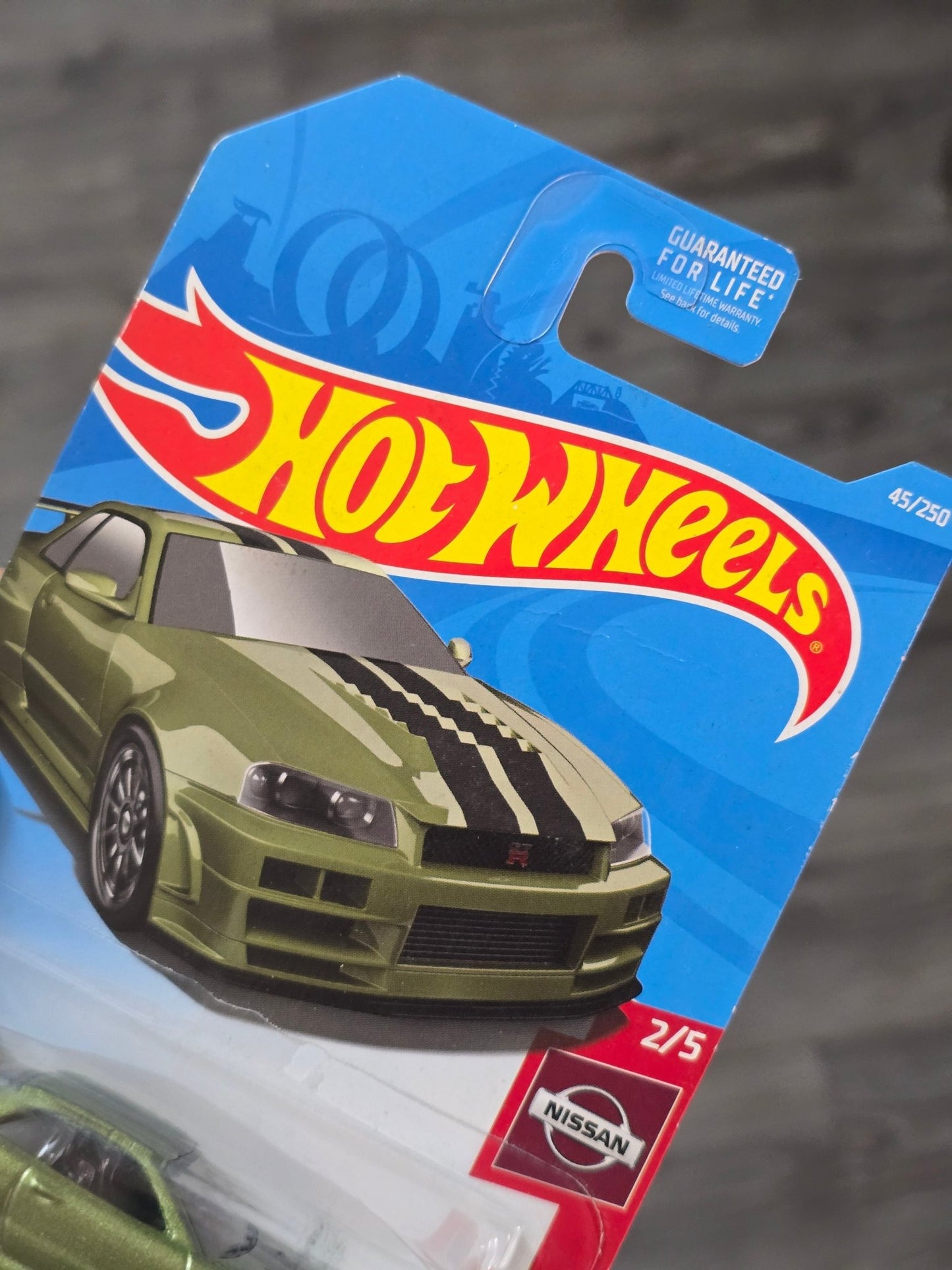 Hot Wheels Nissan Skyline GTR (BNR34) - Metallic Green (Imported) - Kinder Logs