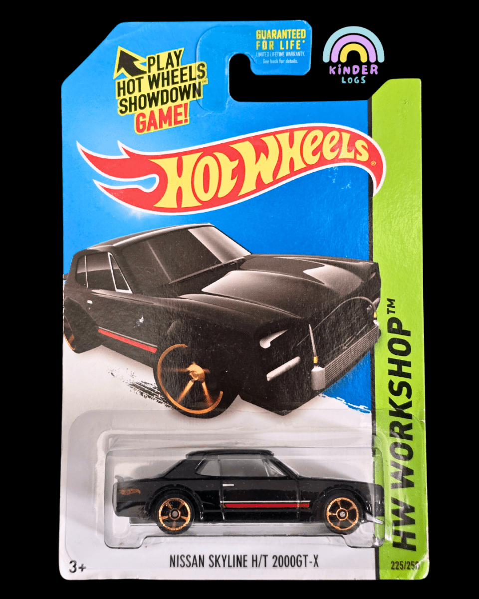 Hot Wheels Nissan Skyline HT 2000 GT - X - Black - Kinder Logs