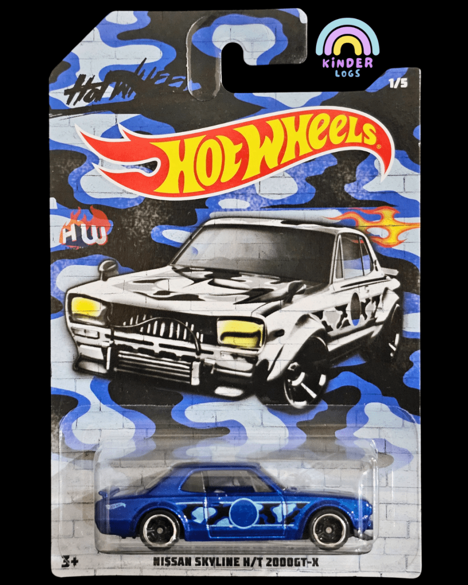 Hot Wheels Nissan Skyline HT 2000 GT - X Camo Edition - Kinder Logs