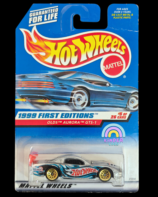 Hot Wheels Olds Aurora GTS - 1 - 1999 First Editions (Imported) - Kinder Logs