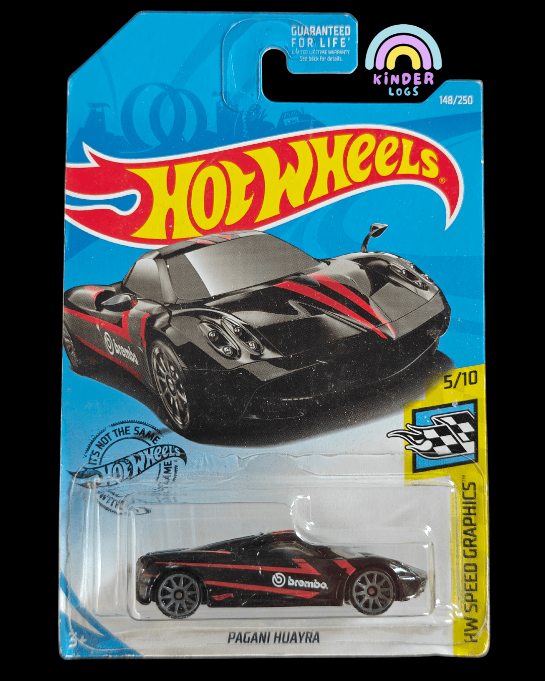Hot Wheels Pagani Huayra Brembo Edition - Black (Imported) - Kinder Logs