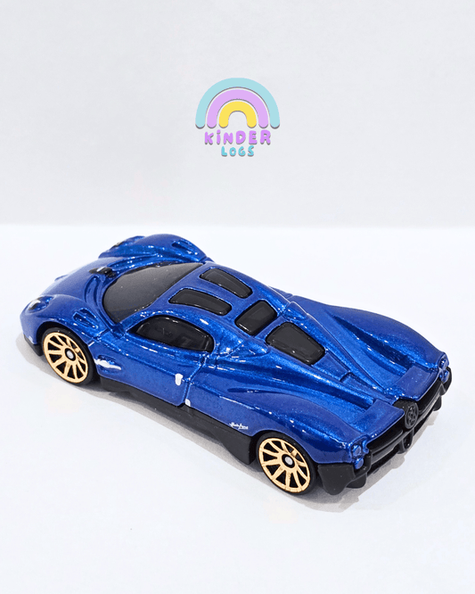 Hot Wheels Pagani Utopia - Blue With Gold Wheels (Uncarded) - Kinder Logs