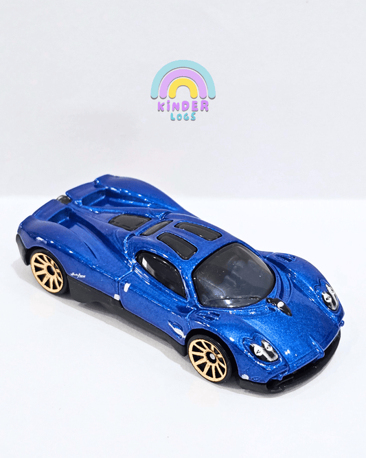 Hot Wheels Pagani Utopia - Blue With Gold Wheels (Uncarded) - Kinder Logs