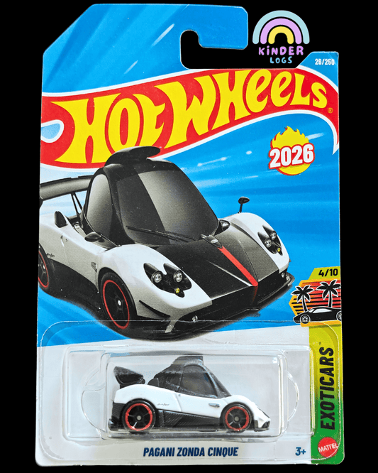 Hot Wheels Pagani Zonda Cinque Tooned Car (Imported) - Kinder Logs
