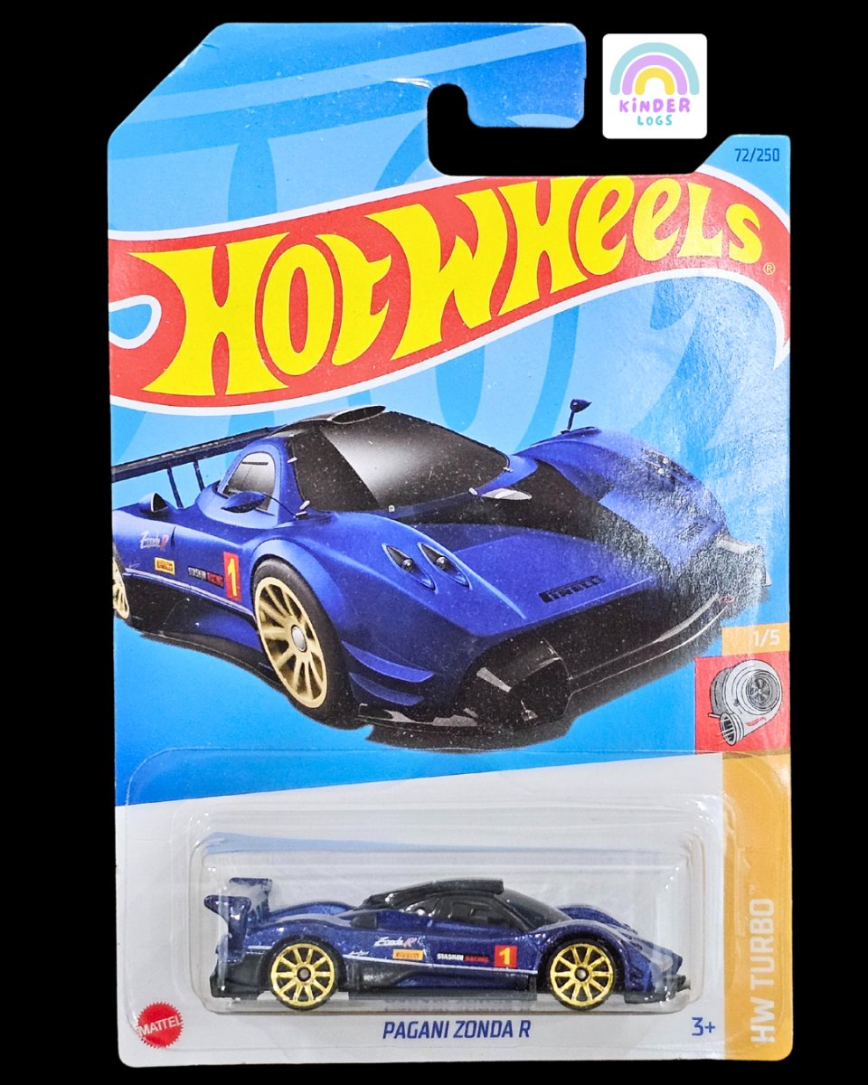 Hot Wheels Pagani Zonda R - Blue With Gold Wheels - Kinder Logs