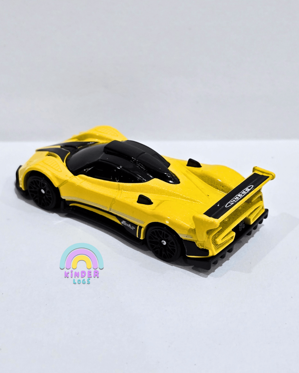 Hot Wheels Pagani Zonda R - Yellow (Uncarded) - Kinder Logs