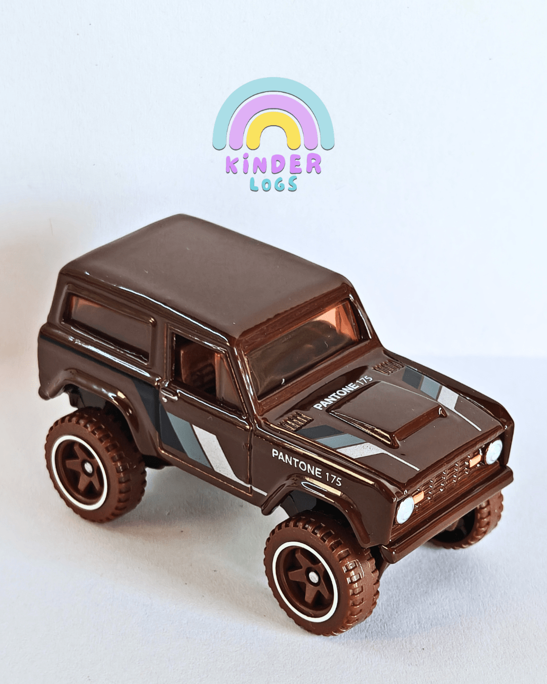 Hot Wheels 'Pantone 175' 1967 Ford Bronco (Uncarded - New) - Kinder Logs
