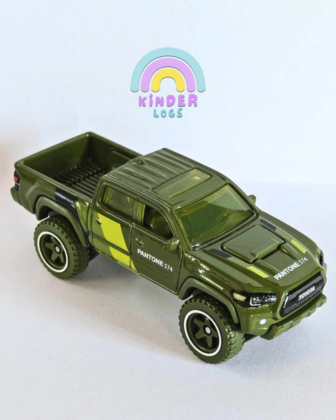 Hot Wheels 'Pantone 574' 2020 Toyota Tacoma (Uncarded - New) - Kinder Logs