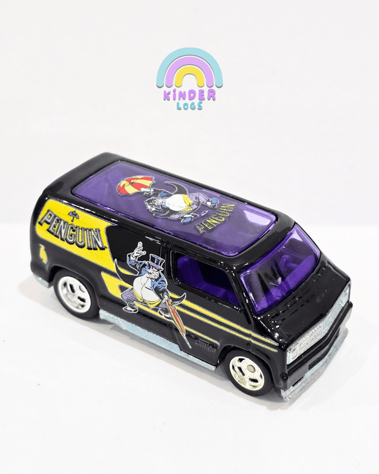 Hot Wheels Penguin Custom 1977 Dodge Van - Super Rare (Uncarded) - Kinder Logs