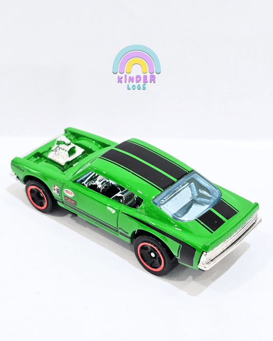 Hot Wheels Plymouth Barracuda - Green (Uncarded) - Kinder Logs
