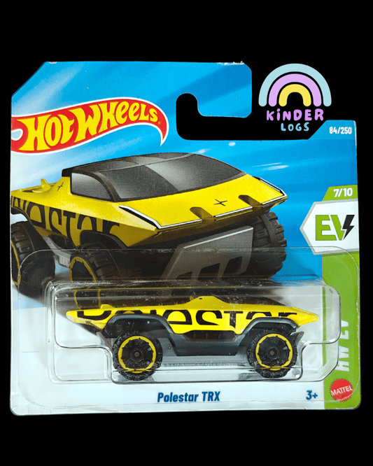 Hot Wheels Polestar TRX - Yellow - Short Card (Imported) - Kinder Logs