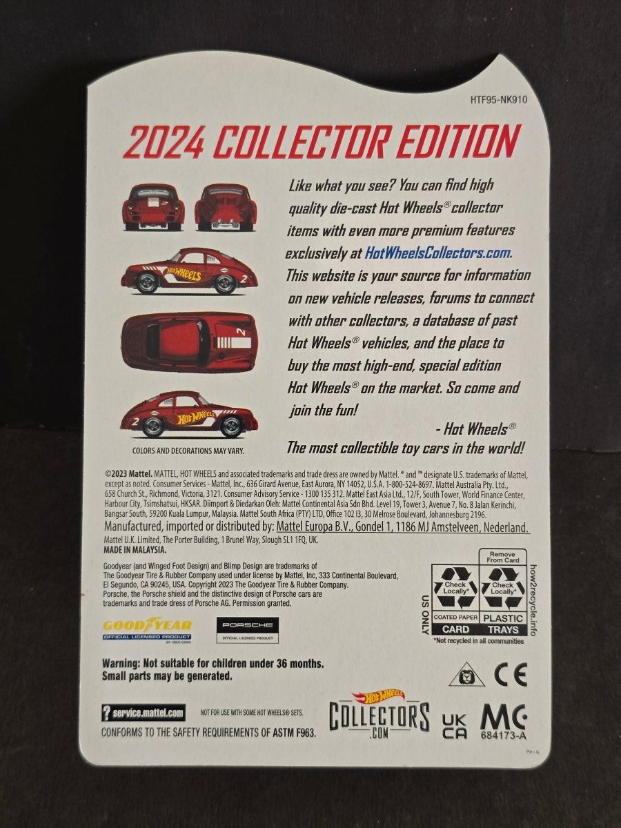 Hot Wheels Porsche 356 Outlaw - 2024 Collector Edition - Kinder Logs