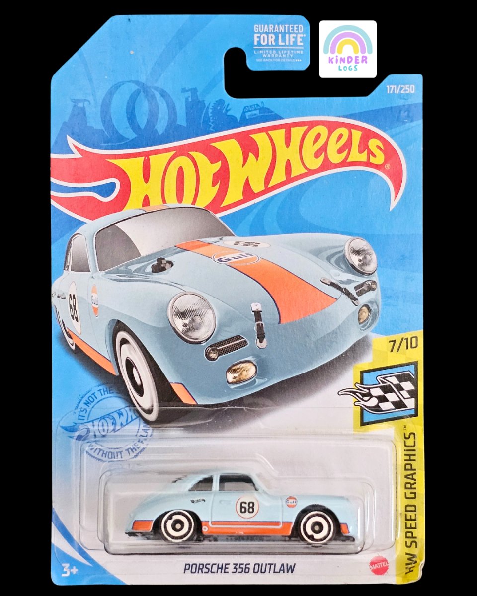 Hot Wheels Porsche 356 Outlaw Gulf Edition - Kinder Logs