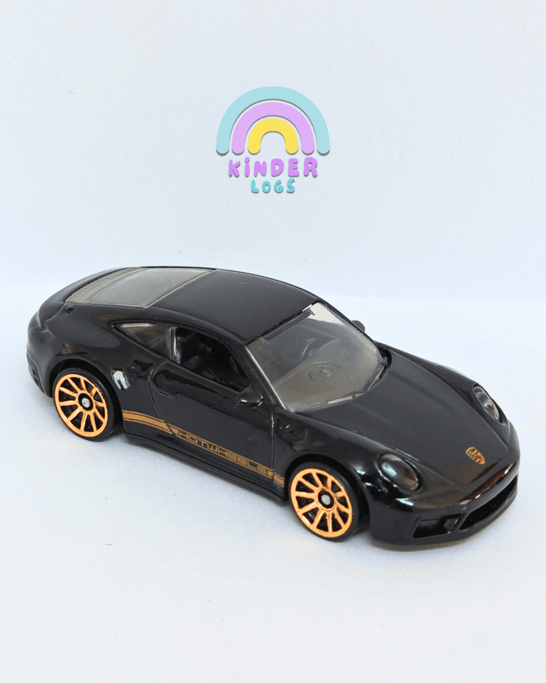 Hot Wheels Porsche 911 Carrera T - Black (Uncarded - New) - Kinder Logs