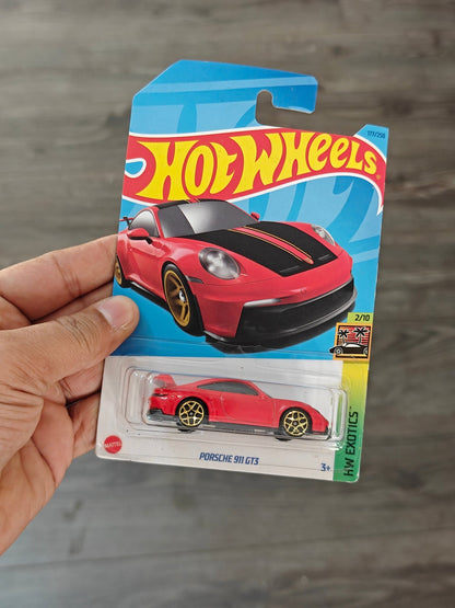 Hot Wheels Porsche 911 GT3 - Red (Imported) - Kinder Logs