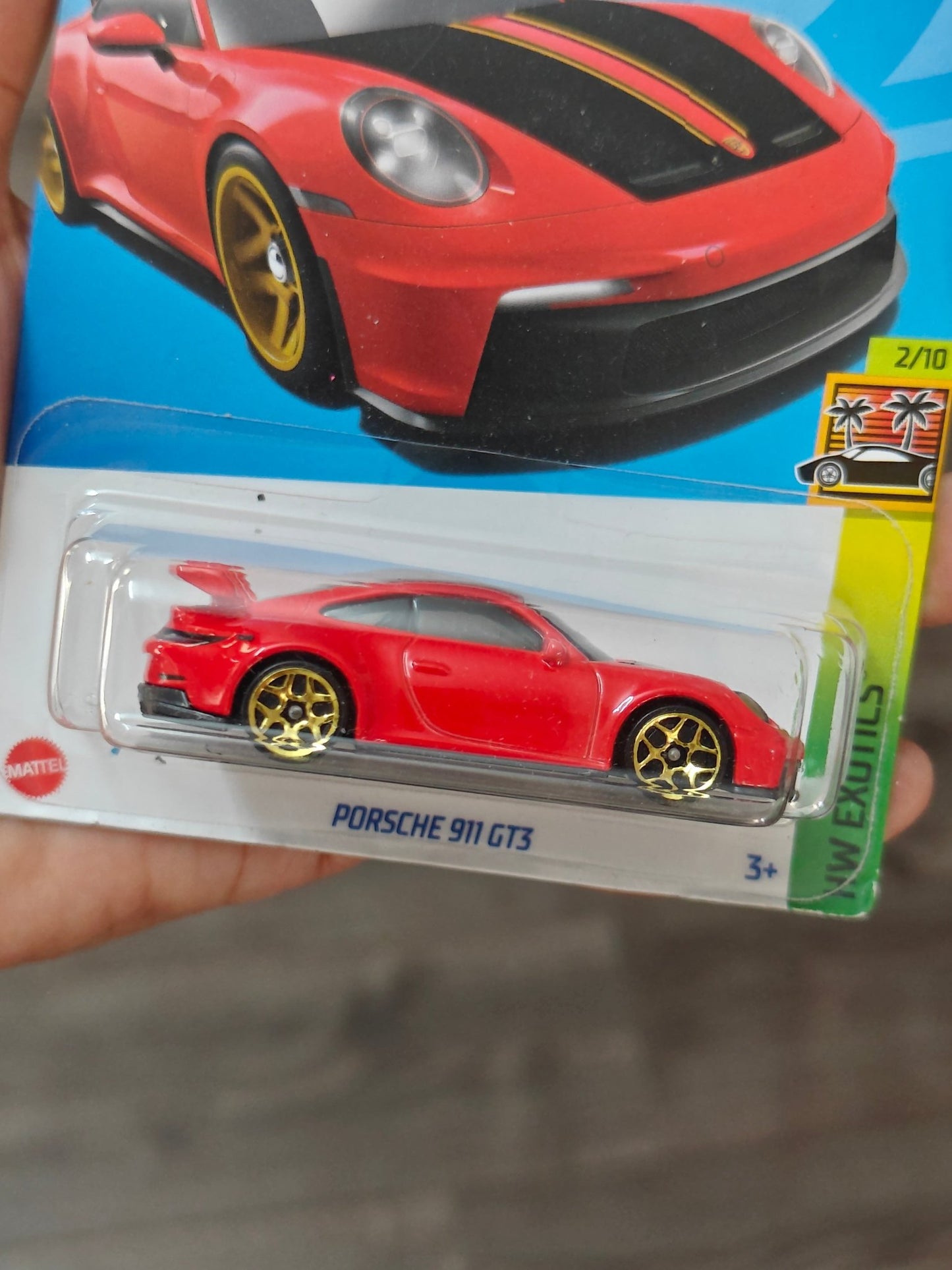 Hot Wheels Porsche 911 GT3 - Red (Imported) - Kinder Logs