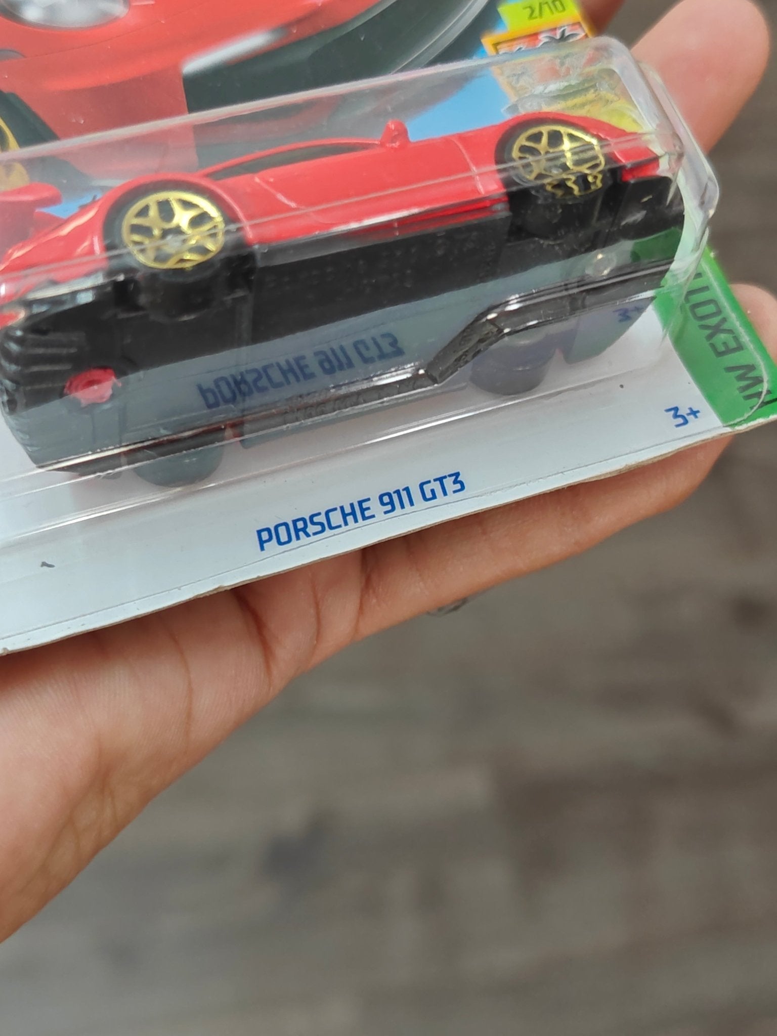 Hot Wheels Porsche 911 GT3 - Red (Imported) - Kinder Logs