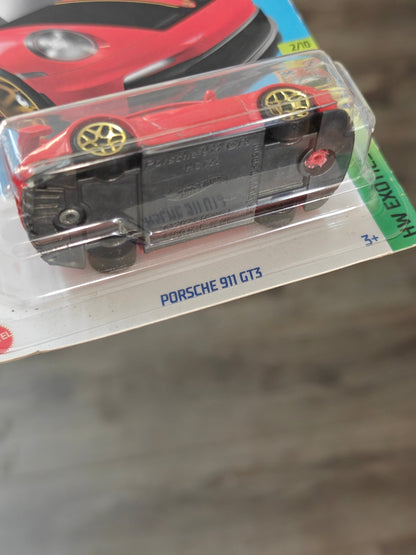Hot Wheels Porsche 911 GT3 - Red (Imported) - Kinder Logs