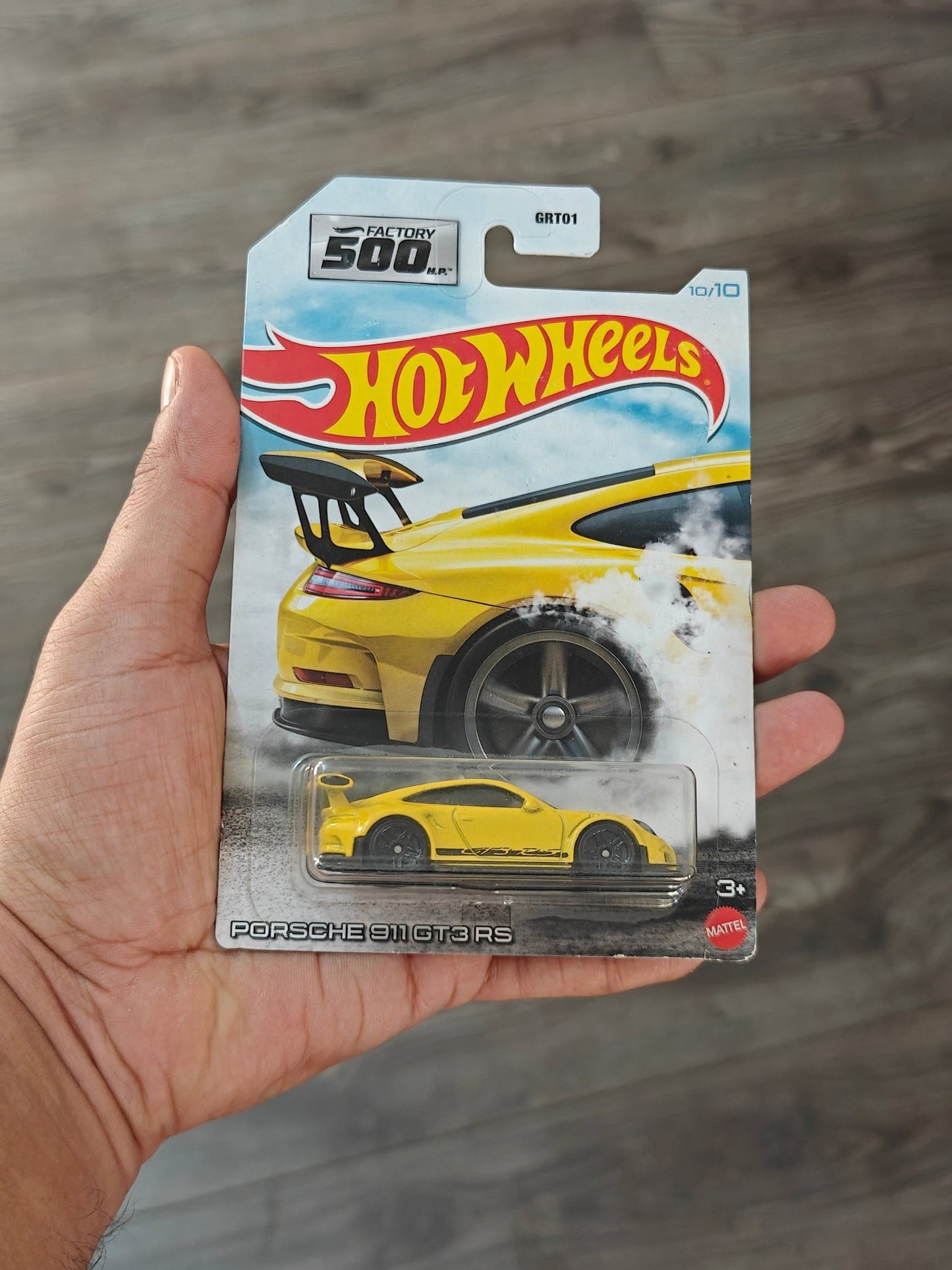 Hot Wheels Porsche 911 GT3 RS 500HP Factory (Imported) - Kinder Logs