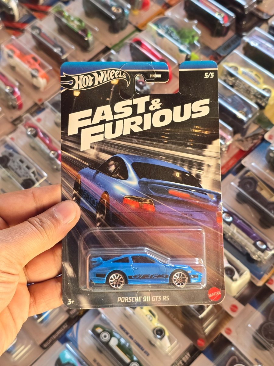 Hot Wheels Porsche 911 GT3 RS - Fast & Furious (Silver Series) - Kinder Logs