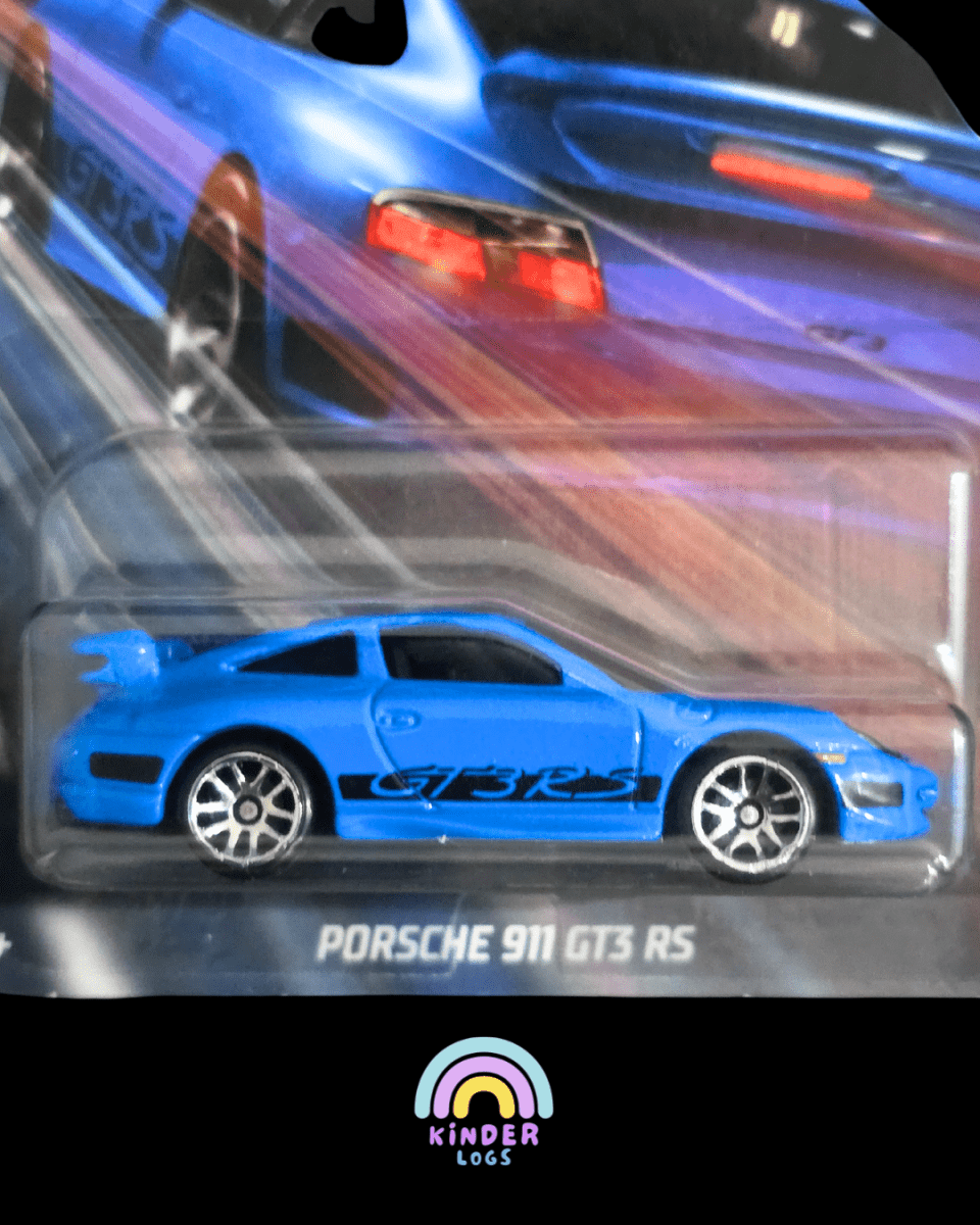 Hot Wheels Porsche 911 GT3 RS - Fast & Furious (Silver Series) - Kinder Logs