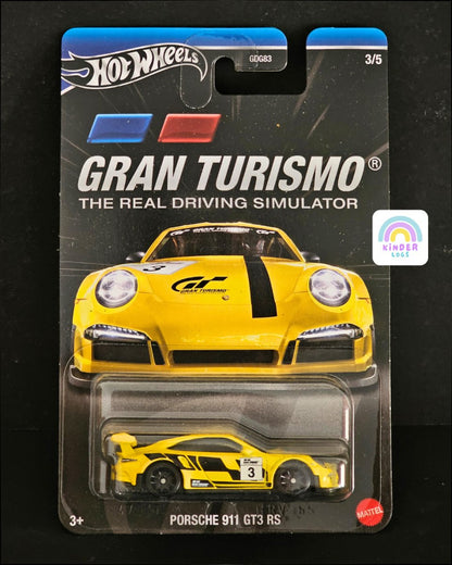 Hot Wheels Porsche 911 GT3 RS - Gran Turismo Series - Kinder Logs