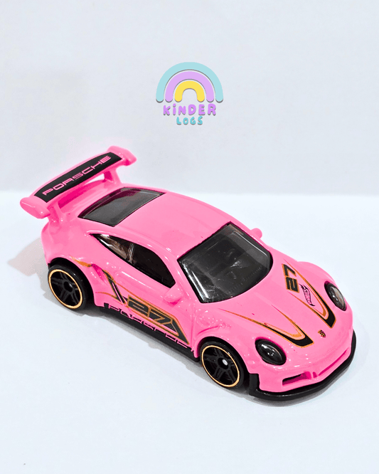 Hot Wheels Porsche 911 GT3 RS - Pink (Uncarded) - Kinder Logs