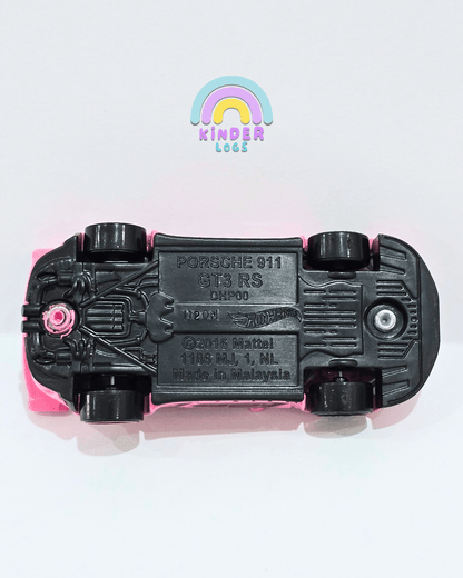Hot Wheels Porsche 911 GT3 RS - Pink (Uncarded) - Kinder Logs