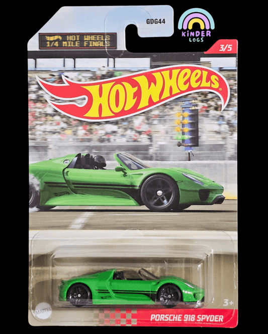 Hot Wheels Porsche 918 Spyder (1/4 Mile Finals) - Kinder Logs