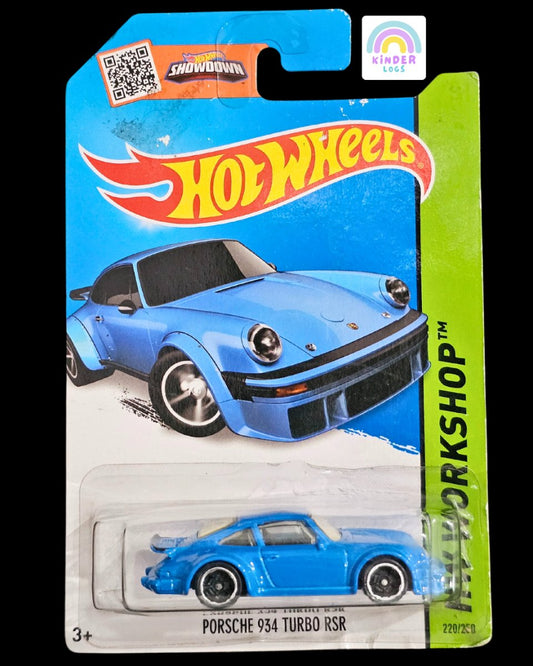 Hot Wheels Porsche 934 Turbo RSR (Blue) - Kinder Logs