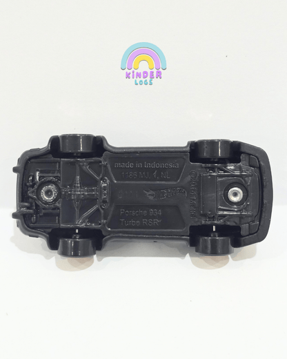 Hot Wheels Porsche 934 Turbo RSR Neon Speeders - Matte Black (Uncarded) - Kinder Logs
