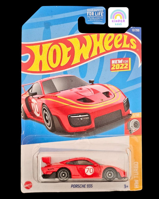 Hot Wheels Porsche 935 - HW Turbo - Red Color - Kinder Logs