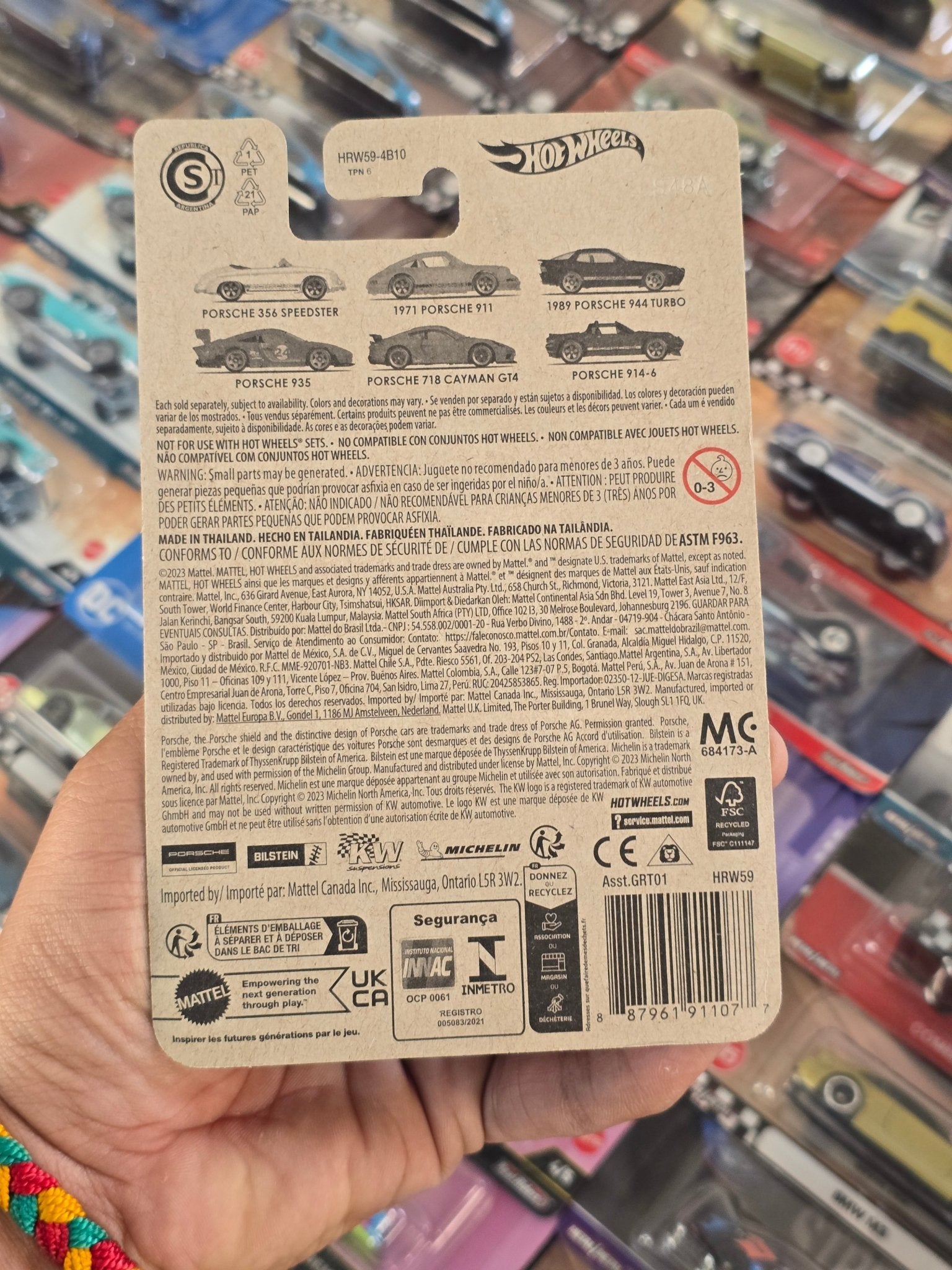 Hot Wheels Porsche 935 - Porsche Series (Imported) - Kinder Logs