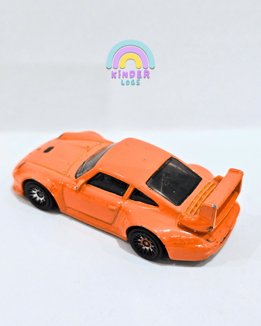 Hot Wheels Porsche 993 GT2 Widebody (X8240) - Orange (Used Car) - Kinder Logs