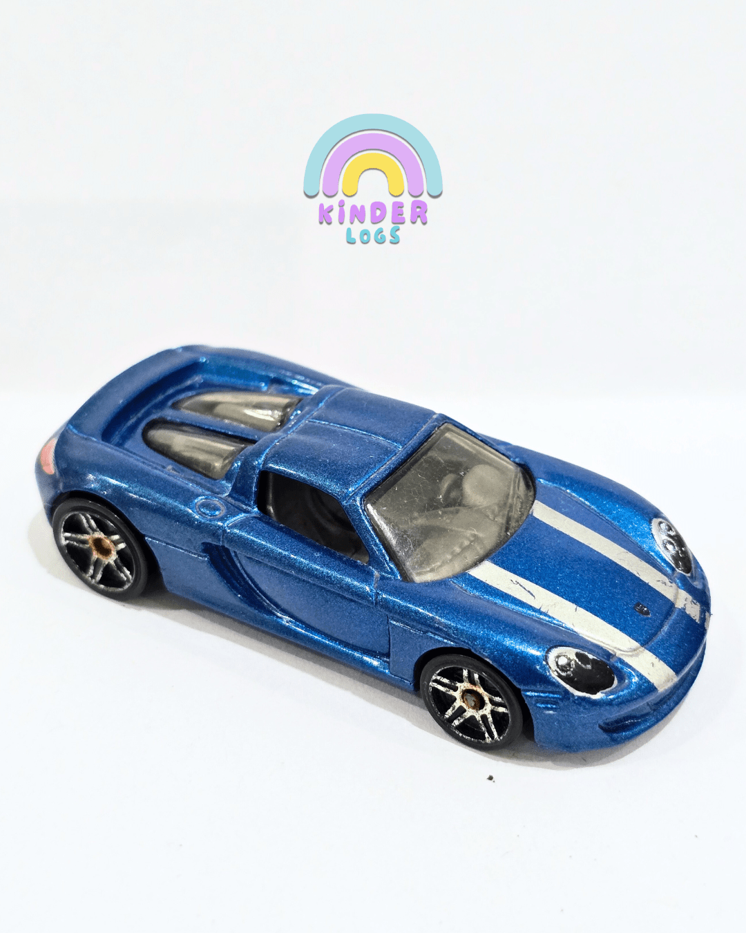 Hot Wheels Porsche Carrera GT - Blue (Used Car) - Kinder Logs