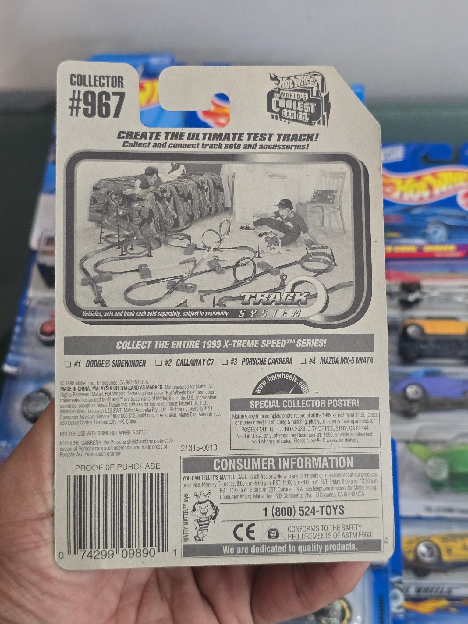 Hot Wheels Porsche Carrera - X - treme Speed Series - Kinder Logs