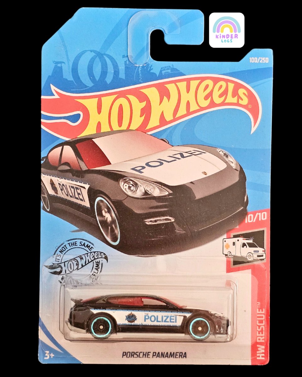 Hot Wheels Porsche Panamera Police Car - Kinder Logs