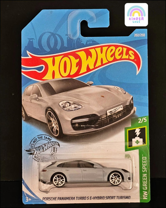 Hot Wheels Porsche Panamera Turbo S E - Hybrid - Grey Colour - Kinder Logs