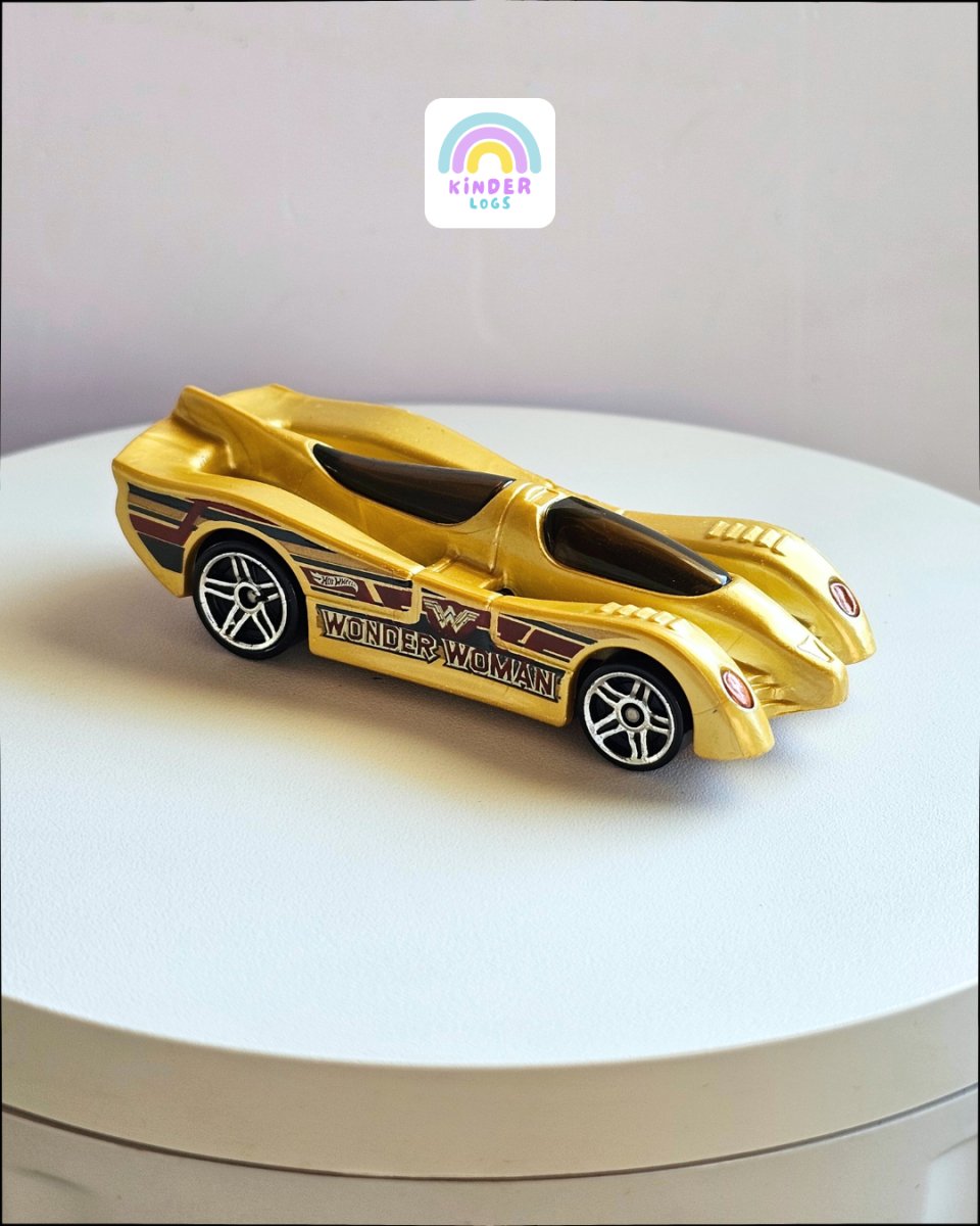 Hot Wheels Power Pistons Wonder Woman Car (Uncarded) - Kinder Logs