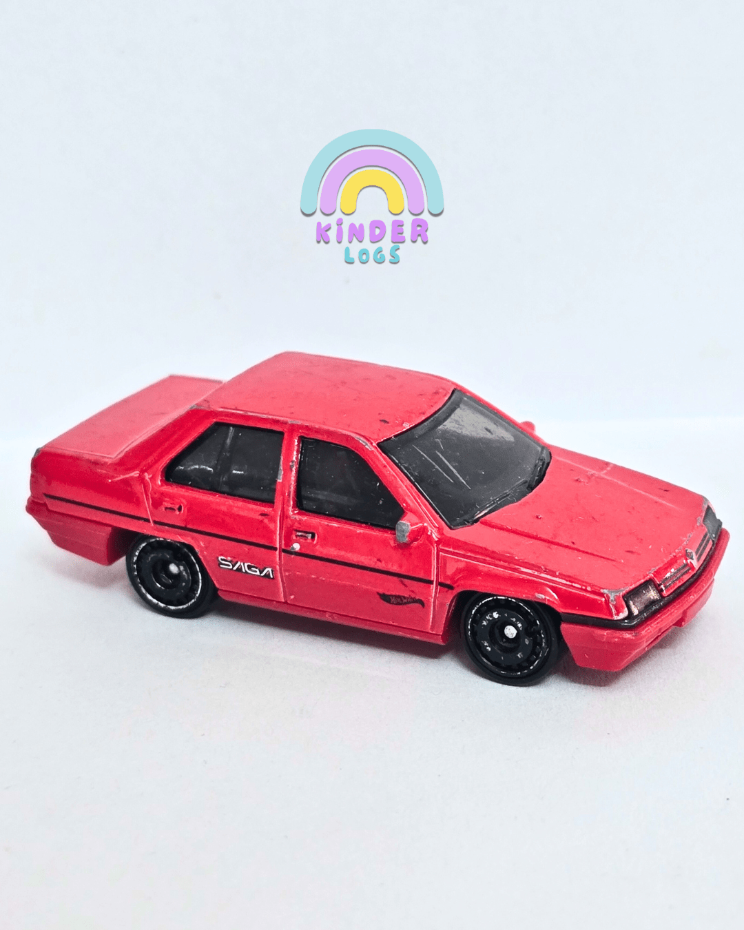 Hot Wheels Proton Saga - Red (Pre - Owned Car) - Kinder Logs