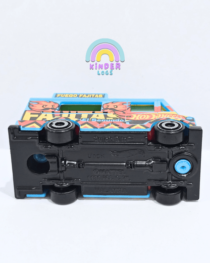 Hot Wheels Quick Bite - Blue Fajita Truck (Uncarded) - Kinder Logs