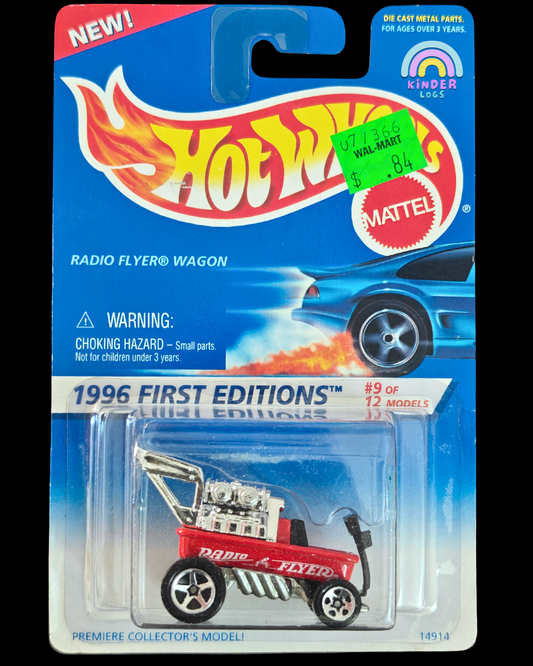 Hot Wheels Radio Flyer Wagon - 1996 First Editions (Imported) - Kinder Logs